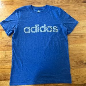 Blue Addidas tee shirt